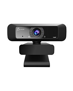 j5create JVCU100 USB™ HD Webcam with 360° Rotation, 1080p Video Capture Resolution, Black JVCU100-N