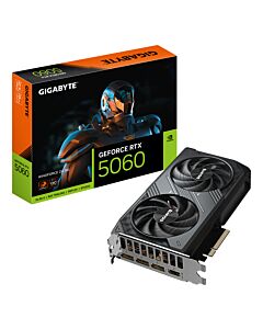 GIGABYTE GeForce RTX 5060 WINDFORCE OC 8G Graphics Card - 8GB GDDR7, 128bit, PCI-E 5.0, 2512 MHz Core Clock, 3 x DisplayPort, 1 x HDMI, GV-N5060WF2OC-8GD GV-N5060WF2OC-8GD