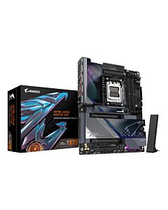 GIGABYTE X870E AORUS MASTER X3D Motherboard - Supports AMD Ryzen 9000 CPUs, 18+2+2 Phases Digital VRM, up to 9000Hz DDR5 (OC), 2xPCIe 5.0 + 3xPCIe 4.0, Wi-Fi 7, 10GbE LAN, USB 4 X870E AORUS MASTER X3D