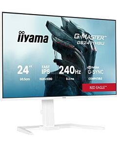 iiyama G-MASTER GB2471HSU-W1 computer monitor 60.5 cm (23.8") 1920 x 1080 pixels Full HD LED White GB2471HSU-W1