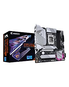 GIGABYTE B760M AORUS ELITE WIFI6E GEN5 Motherboard - Supports 14th Gen. Intel Core CPUs, 12+1+1 phases VRM, up to 5600MHz DDR5, 2xPCIe 4.0 M.2, Wi-Fi 6E, 2.5 GbE LAN, USB 3.2 Gen 2x2 B760M AORUS ELITE WIFI6E GEN5