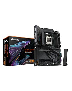 GIGABYTE X870E AORUS ELITE X3D Motherboard - Supports AMD Ryzen 9000 CPUs, 16+2+2 Phases Digital VRM, up to 9000Hz DDR5 (OC), 2xPCIe 5.0 + 2xPCIe 4.0, Wi-Fi 7, 5GbE LAN, USB 4 X870E AORUS ELITE X3D