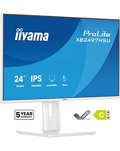 iiyama ProLite XB2497HSU-W1 computer monitor 60.5 cm (23.8") 1920 x 1080 pixels Full HD LED White XB2497HSU-W1