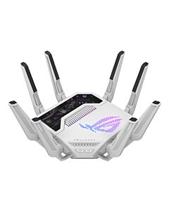 ASUS ROG Rapture GT-BE19000AI wireless router 10 Gigabit Ethernet Tri-band (2.4 GHz / 5 GHz / 6 GHz) White 90IG09S0-MO9A0V