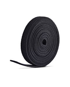 StarTech.com 75ft (22.8m) Hook and Loop Roll, 0.5in Wide, Black, Cut-to-Size Reusable Cable Ties, Fastener Tape, Adjustable Fabric Wraps, Bulk Roll HKLP7505B