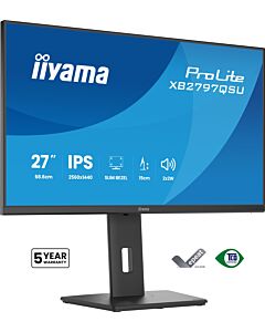 iiyama ProLite XB2797QSU-B1 computer monitor 68.6 cm (27") 2560 x 1440 pixels Quad HD LED Black