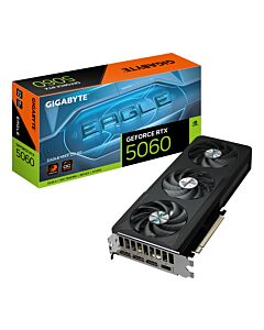 GIGABYTE GeForce RTX 5060 EAGLE MAX OC 8G Graphics Card - 8GB GDDR7, 128bit, PCI-E 5.0, 2550 MHz Core Clock, 3 x DisplayPort, 1 x HDMI, NVIDIA DLSS 4, GV-N5060EAGLEMAX OC-8GD 1.0 GV-N5060EAGLEMAX OC-8GD