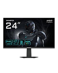 GIGABYTE GS24F14A 24” FHD Gaming Monitor - 1920 x 1080, 175Hz, 1ms, 400 cd/m², FreeSync, HDR Ready, HDMI 2.0, Displayport 1.4 GS24F14A-EK