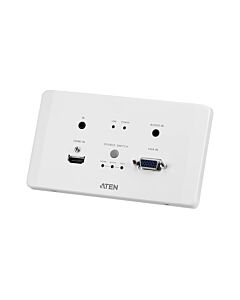 ATEN HDMI & VGA HDBaseT Transmitter with EU Wall Plate / PoH (4K@100m) (HDBaseT Class A) VE2812AEUT
