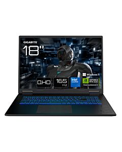 GIGABYTE GAMING A18 Laptop - 18“, 165Hz WUXGA, Intel Core 7 240H, RTX 5070 Ti, 32GB LPDDR5x 5600MHz, 1TB Gen4 SSD, Windows 11 Home, 2 Year Warranty, Dolby Atmos, GAMING A18 PRO DXJG3UKBC4SH GAMING A18 PRO DXJG3UKBC4SH