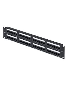 StarTech.com 48-Port 2U Rackmount Cat6 Patch Panel, RJ45, UTP, 110 Punch-Down, Cat 6 Ethernet Patch Panel for Network Server Rack CPANEL48
