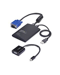 StarTech.com Portable Laptop Crash Cart Adapter, USB/VGA/Mini DisplayPort KVM Console, File Transfer and Video Capture, TAA Compliant NOTECONS02-VGA-MDP