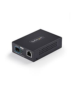 StarTech.com 10GbE SFP+ Fiber Media Converter, 10 Gigabit Ethernet RJ-45 to 10GBASE-X SFP+, Single-e, Multi-e, 16K Jumbo Frames, TAA Compliant MCM10GSFP2