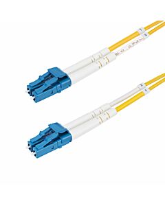 StarTech.com 50m (164ft) LC to LC (UPC) OS2 Single e Duplex Fiber Optic Cable, 9/125µm, 100G, Bend Insensitive, Low Insertion Loss - LSZH Fiber Jumper Cord SMDOS2LCLC50M