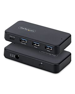 StarTech.com 4-Port USB-C and USB-A Hub, 5Gbps, Self-Powered, 2-in-1 USB-C and USB-A Host Cable, 1x USB-C and 3x USB-A (1x BC 1.2), 36W Power Adapter Included 311UE-USB-HUB