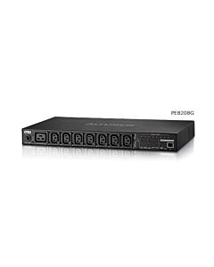 ATEN 1U 16A 8 Outlet Switched + Metered PDU + Free Eco PDU Manager Software PE8208G