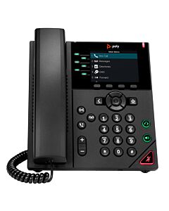 HP Poly VVX 350 6-Line IP Phone and PoE-enabled 89B68AA