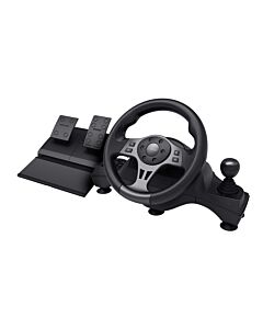 Trust GXT 289 Movi Black USB Steering wheel + Pedals Nintendo Switch, PlayStation 4, Xbox One S, Xbox One X, Xbox Series S, Xbox Series X 25122