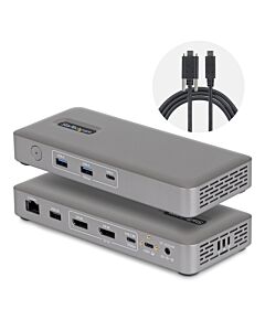 StarTech.com USB4 Docking Station, Driverless Dual 4K for macOS and Windows, Universal USB-C Dock with 100W Laptop Charging and 2.5GbE 208UE-USB4-DOCK