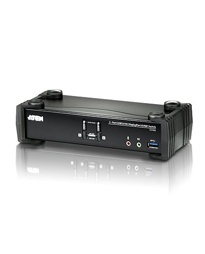 ATEN 2-Port USB 3.1 Gen 1 4K DisplayPort 1.2 KVMP™ Switch with Audio (KVM cables included)