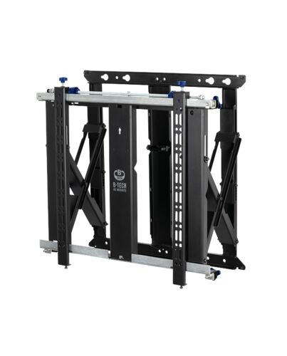 B-Tech Slimline Soft-Open Full Service Videowall Mount with Micro-Adjustment (VESA 600 x 400)