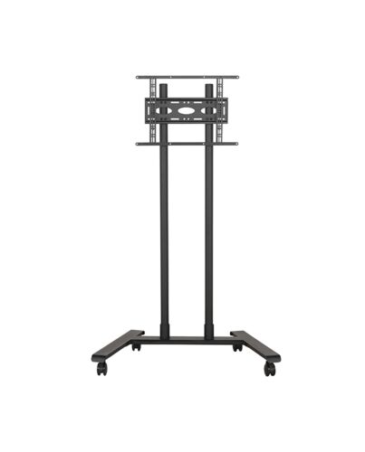 B-Tech Large Universal Flat Screen Trolley / Floor Stand (VESA 600 x 400) - 1.6m Ø50mm Poles