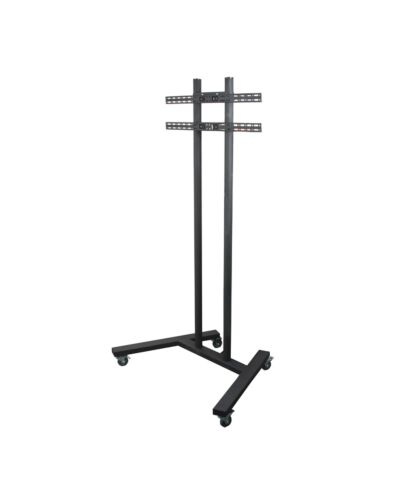 B-Tech Large Universal Flat Screen Trolley / Floor Stand (VESA 800 x 600) - 1.8m Ø50mm Poles