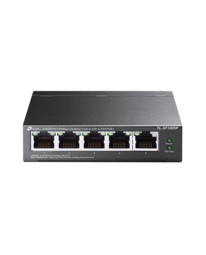 TP-Link 5-Port 10/100Mbps Desktop PoE Switch with 4-Port