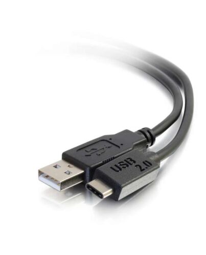 C2G 1m USB 2.0 USB Type C to USB A Cable M/M – USB C Cable Black