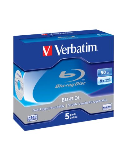 Verbatim 43748 blank Blu-Ray disc BD-R 50 GB 5 pc(s)