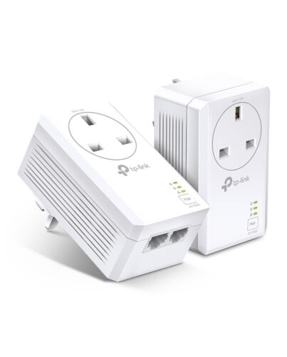 TP-Link AV1000 2-Port Gigabit Passthrough Powerline Starter Kit
