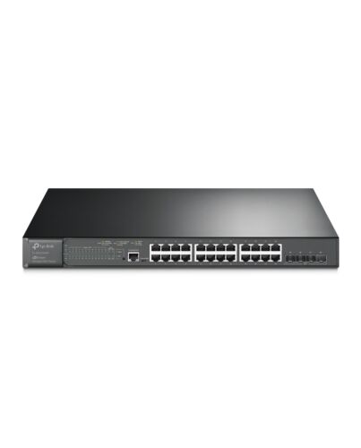 TP-Link JetStream 24-Port Gigabit and 4-Port 10GE SFP+ L2+ Managed Switch with 24-Port PoE+ SG3428XMP