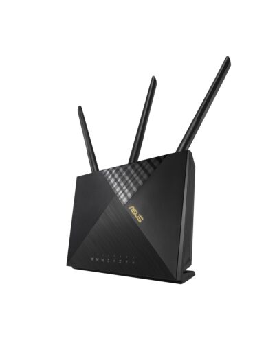 ASUS 4G-AX56 wireless router Gigabit Ethernet Dual-band (2.4 GHz / 5 GHz) Black
