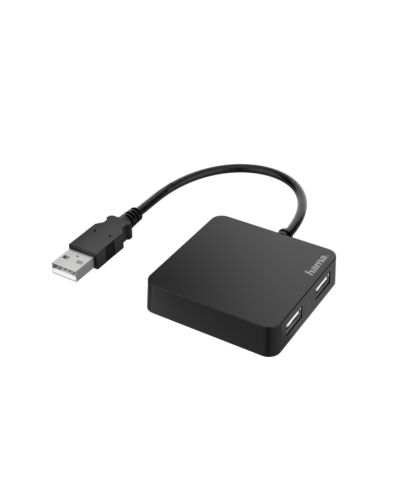 Hama 00200121 interface hub USB 2.0 480 Mbit/s Black