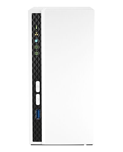 QNAP TS-233 NAS/storage server Tower ARM Cortex-A55 2 GB 0 TB QNAP QTS White