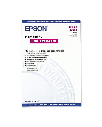Epson Photo Quality Ink Jet Paper, DIN A3+, 102g/m², 100 Sheets