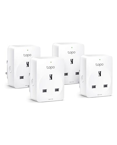 TP-Link Tapo Mini Smart Wi-Fi Socket, Energy Monitoring, 4-Pack TAPO P110(4-PACK)