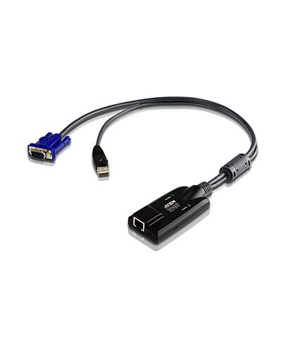 ATEN USB - VGA to Cat5e/6 KVM Adapter Cable (CPU Module), with Virtual Media Support