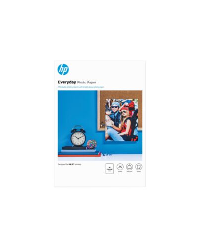 HP Everyday Photo Paper, Glossy, 200 g/m2, A4 (210 x 297 mm), 25 sheets