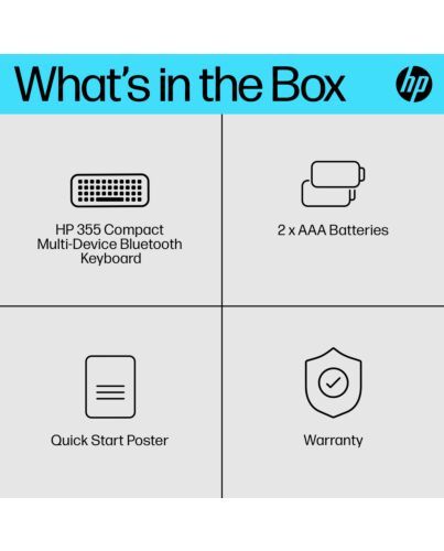 HP 355 Compact Multi-Device Bluetooth Keyboard