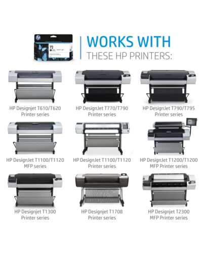 HP 72 130-ml Matte Black DesignJet Ink Cartridge