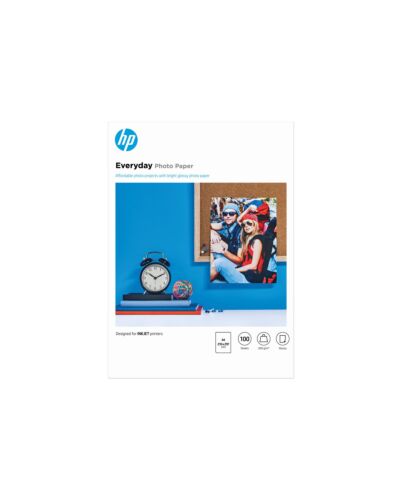 HP Everyday Photo Paper, Glossy, 200 g/m2, A4 (210 x 297 mm), 100 sheets