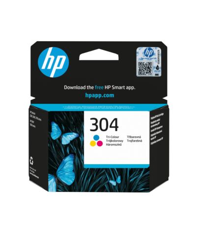 HP 304 Tri-color Original Ink Cartridge N9K05AE#UUS