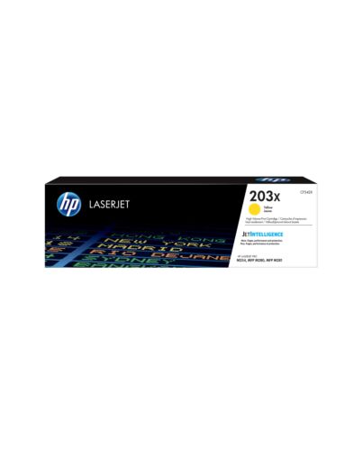 HP LaserJet 203X High Yield Yellow Original Toner Cartridge CF542X
