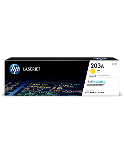 HP 203A Yellow Original LaserJet Toner Cartridge CF542A