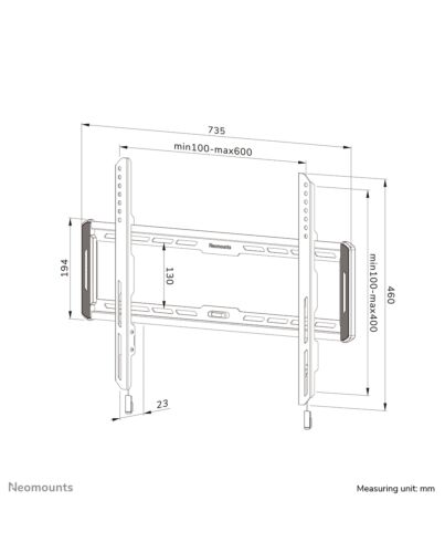 Neomounts WL30-550BL16 TV mount wall 42-86