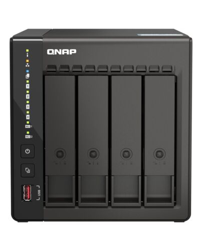 QNAP TS-453E NAS Tower Intel® Celeron® J6412 8 GB 0 TB QNAP QTS Black