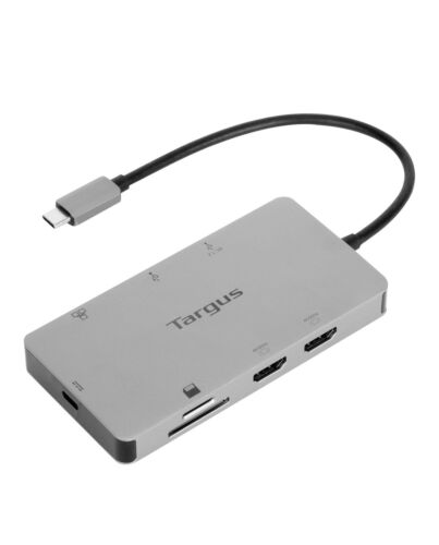 Targus DOCK423EU laptop dock/port tor Wired USB 3.2 Gen 1 (3.1 Gen 1) Type-C Silver