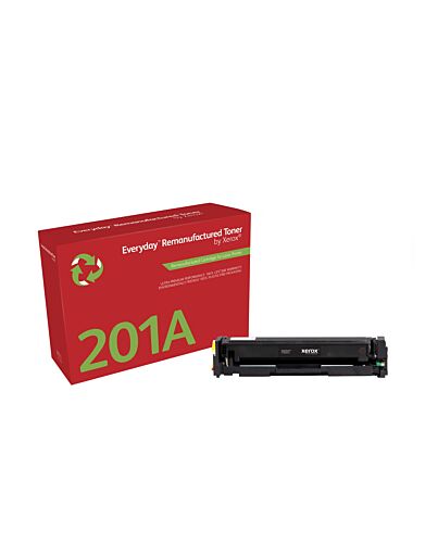 Everyday™ Black Remanufactured Toner by Xerox compatible with HP 201A (CF400A), Standard capacity