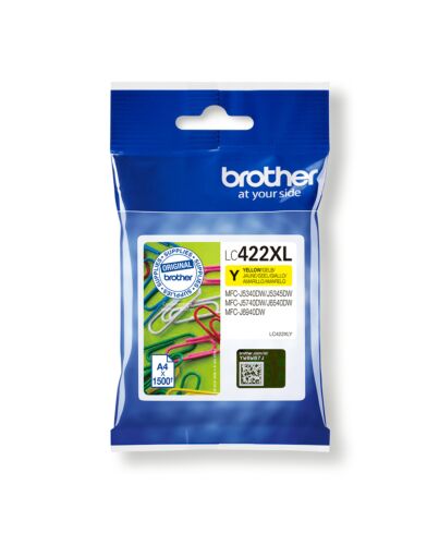Brother LC-422XLY ink cartridge 1 pc(s) Original Yellow LC422XLY